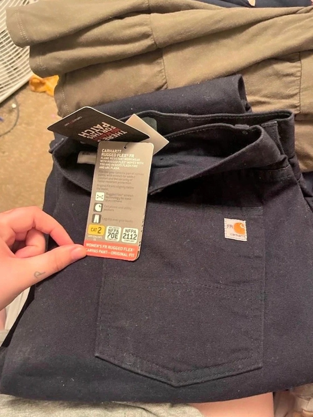 Carhartt Rugged Flex Relaxed Fit Cargo Work Pant Cargo Work Pants Black Size 16